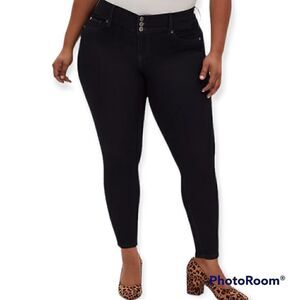 10T Tall Torrid Jegging Jeans Dark Wash Super Stretch High Rise Super Skinny ank